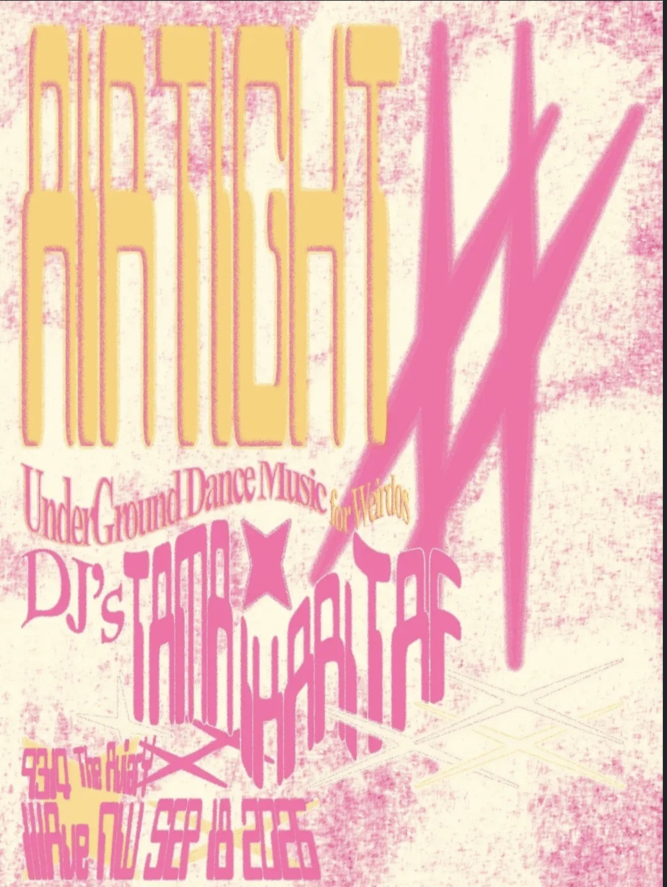 AIRTIGHT! Dance Party with TAF, Ikari & Tama official event artwork